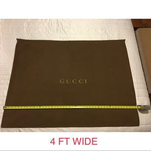 Huge 4 ft Wide Extra Large Gucci Storage Dust Bag